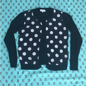 Polka-dotted cardigan